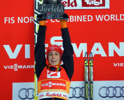 Eric Frenzel Gesamtsieger Nordic combined triple Seefeld 2014