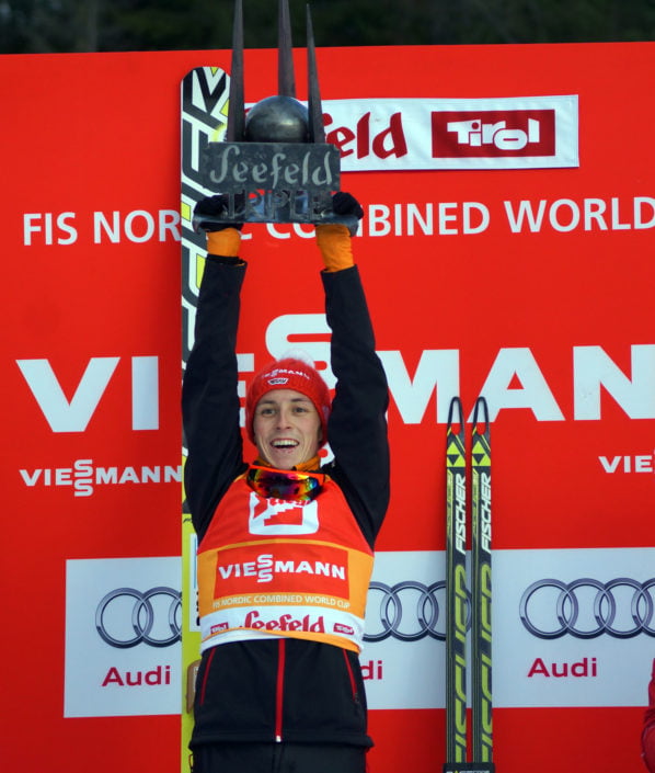 Eric Frenzel Gesamtsieger Nordic combined triple Seefeld 2014