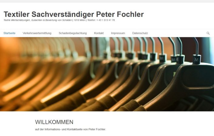 Textiler Sachverständiger - Peter Fochler