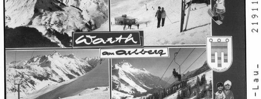 Postkarte von Warth am Arlberg 1969